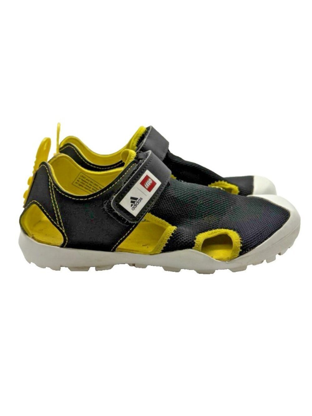 Adidas Lego x captain toey GY5089 Mesh Sandals Black Yellow Unisex Kids US Sz 3